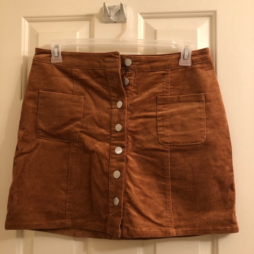 Corduroy Mini Skirt